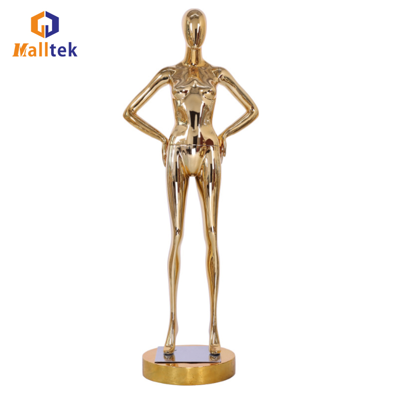 Fashion Full Body Female Fiberglass Mannequin Standing Posing Mannequin