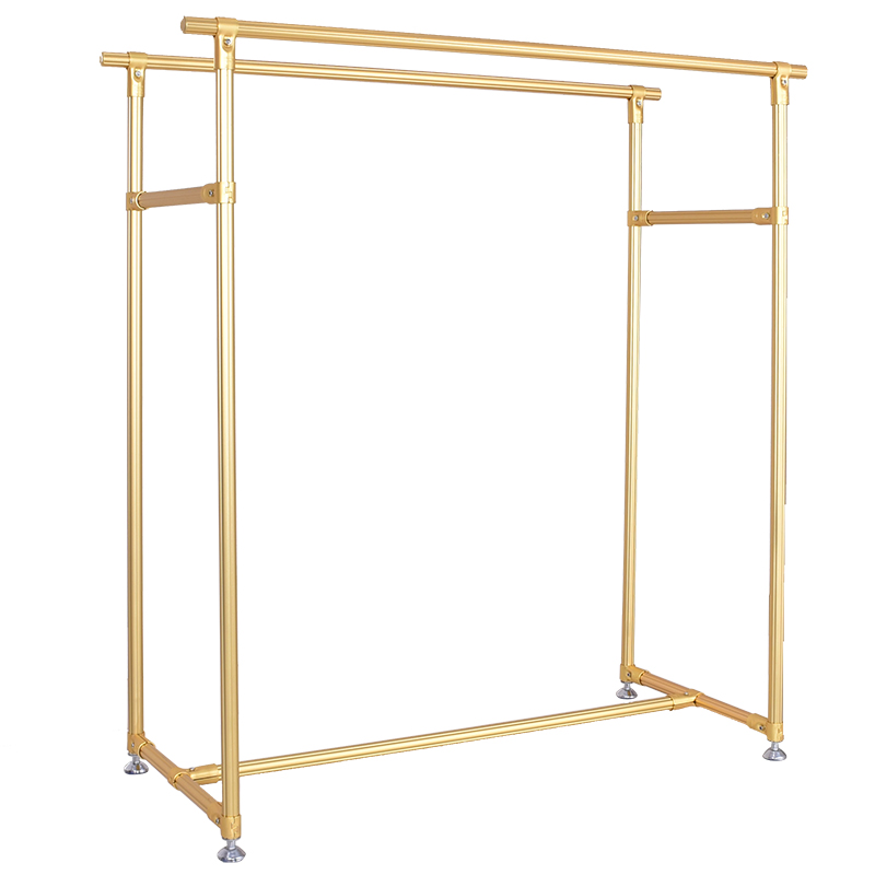 Double Bedroom Clothes Hanger Storage Stand Dress Cloth Drying Rack