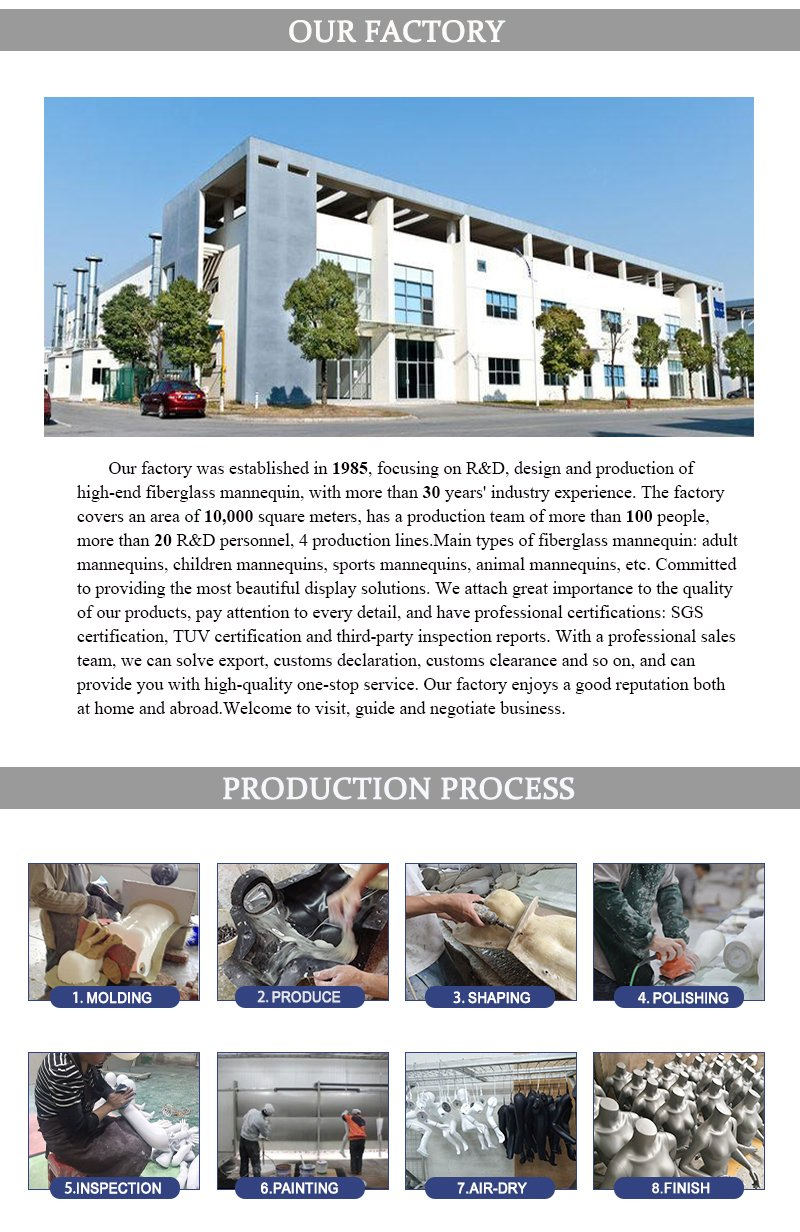 New Product Silver Face Fiberglass Adjustable Arms Female Mannequin