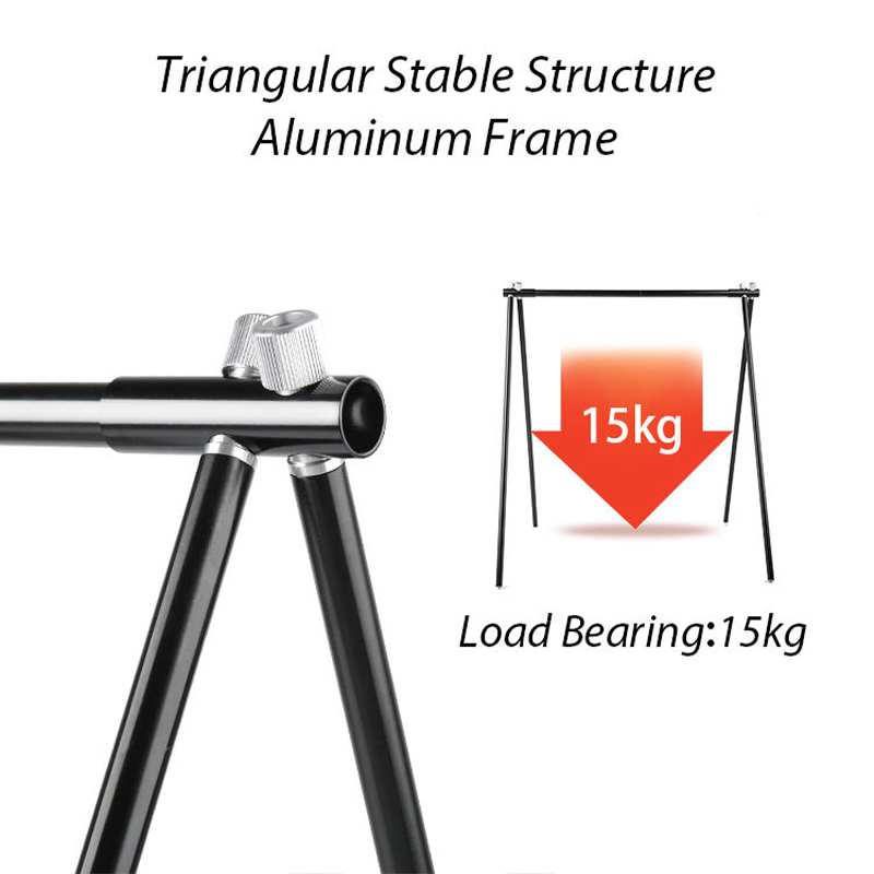 Hot Sale Aluminum Alloy Portable Pocket Folding Camping Shelf Hanger Camp Rack