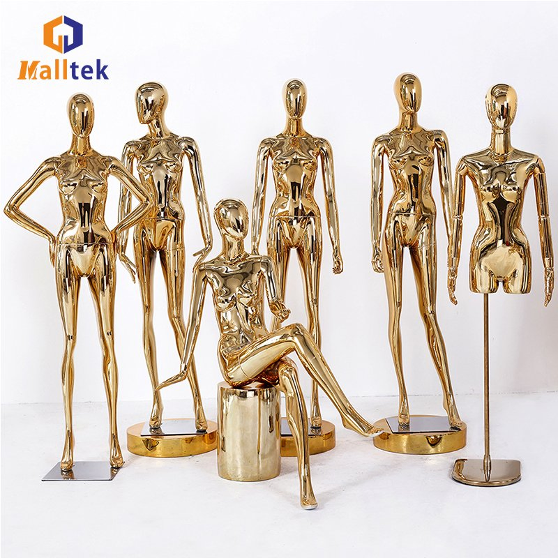 Fashion Full Body Female Fiberglass Mannequin Standing Posing Mannequin