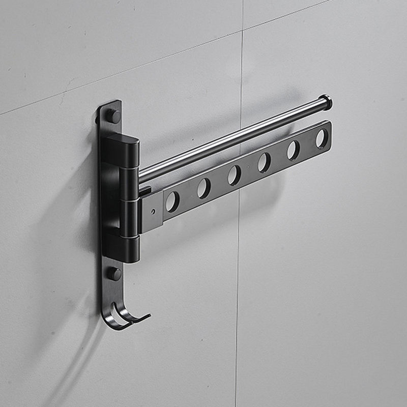 Coat Hooks Heavy Duty 4 Swivel Arms Towel Hanger Bar Towel Rack