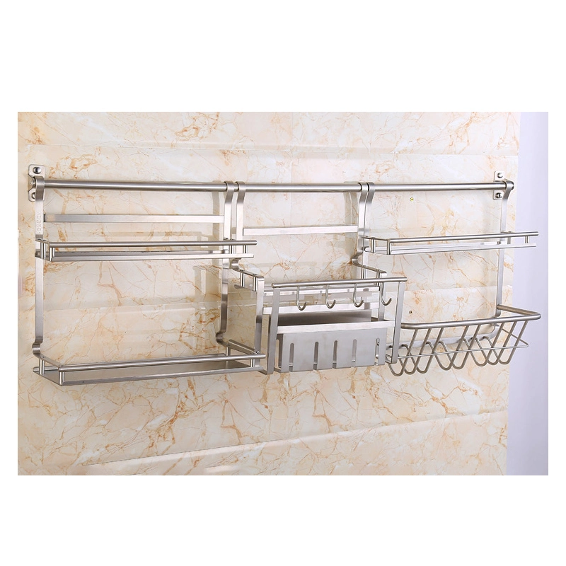 Wall-Mounted Cutlery Spatula Tool Chef Knife Fork Rack Kitchen Knives Storage Holder Organizer Hanger with Hook