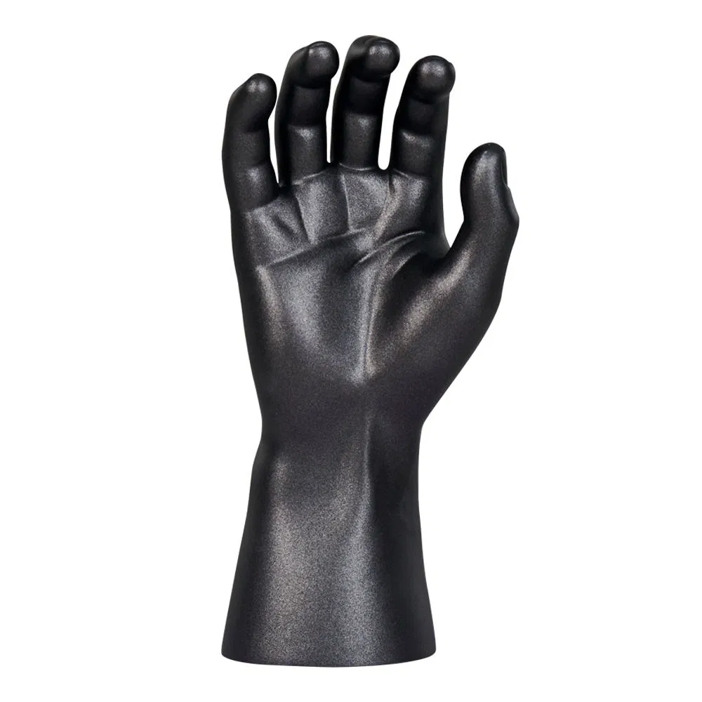 Black Plastic Male Realistic Mannequin Hand for Glove Display