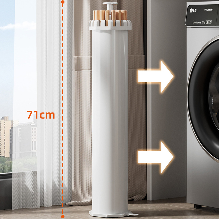 Sanipro Solid Wood Octopus Shape Portable Foldable Garment Drying Rack Household Floor-Standing Retractable Clothes Hanger