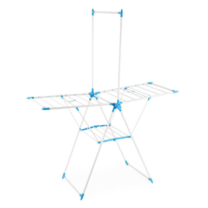 Sanipro Wholesale Multi-Function Collapsible Metal Clothing Organizer Portable Laundry Hanger Foldable Clothes Drying Racks