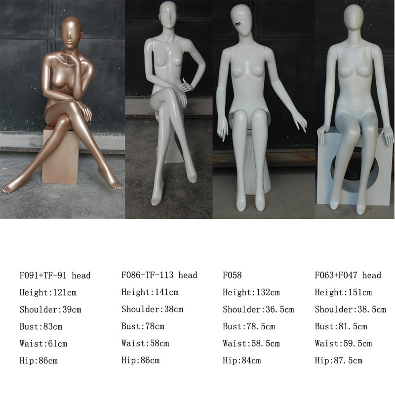Custom Lady Fiberglass Clothes Display Headless Mannequin