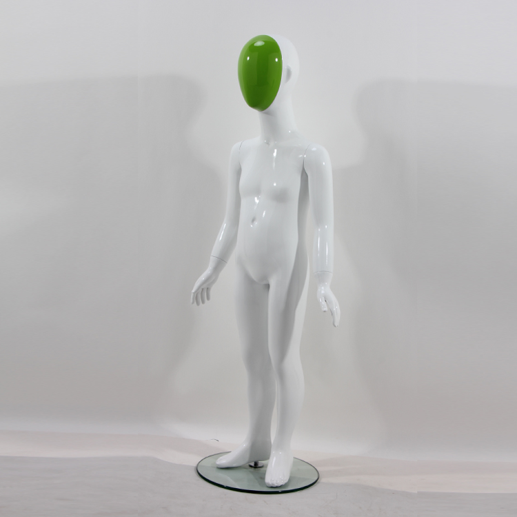 High Quality Realistic Boy and Girl Standing Child Mannequin with Head Changing Face
