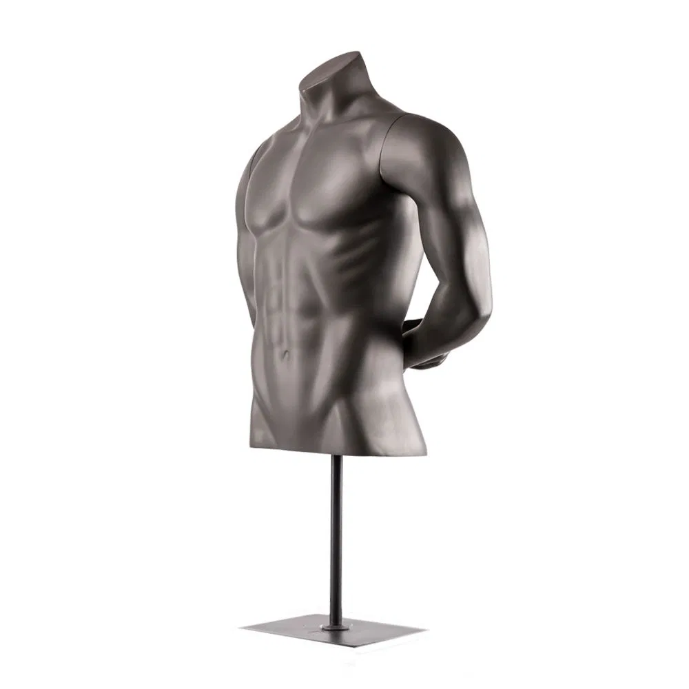 Fiberglass Male Muscular Used Half Body Mannequins