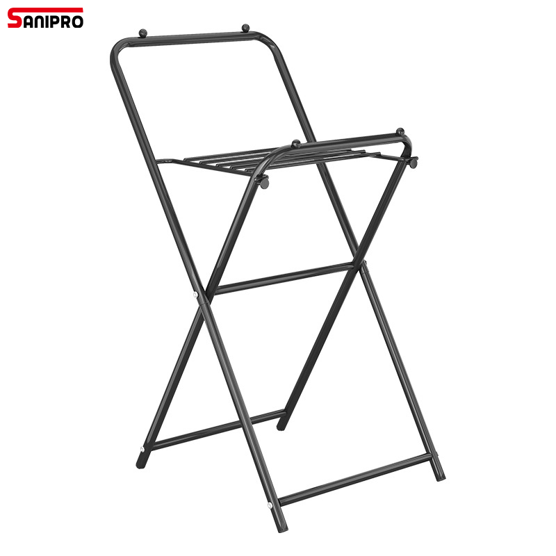 Sanipro Living Room Folding Clothes Drying Hanger Household Balcony Laundry Hanging Rack Bedroom Portable Small Drying Rack