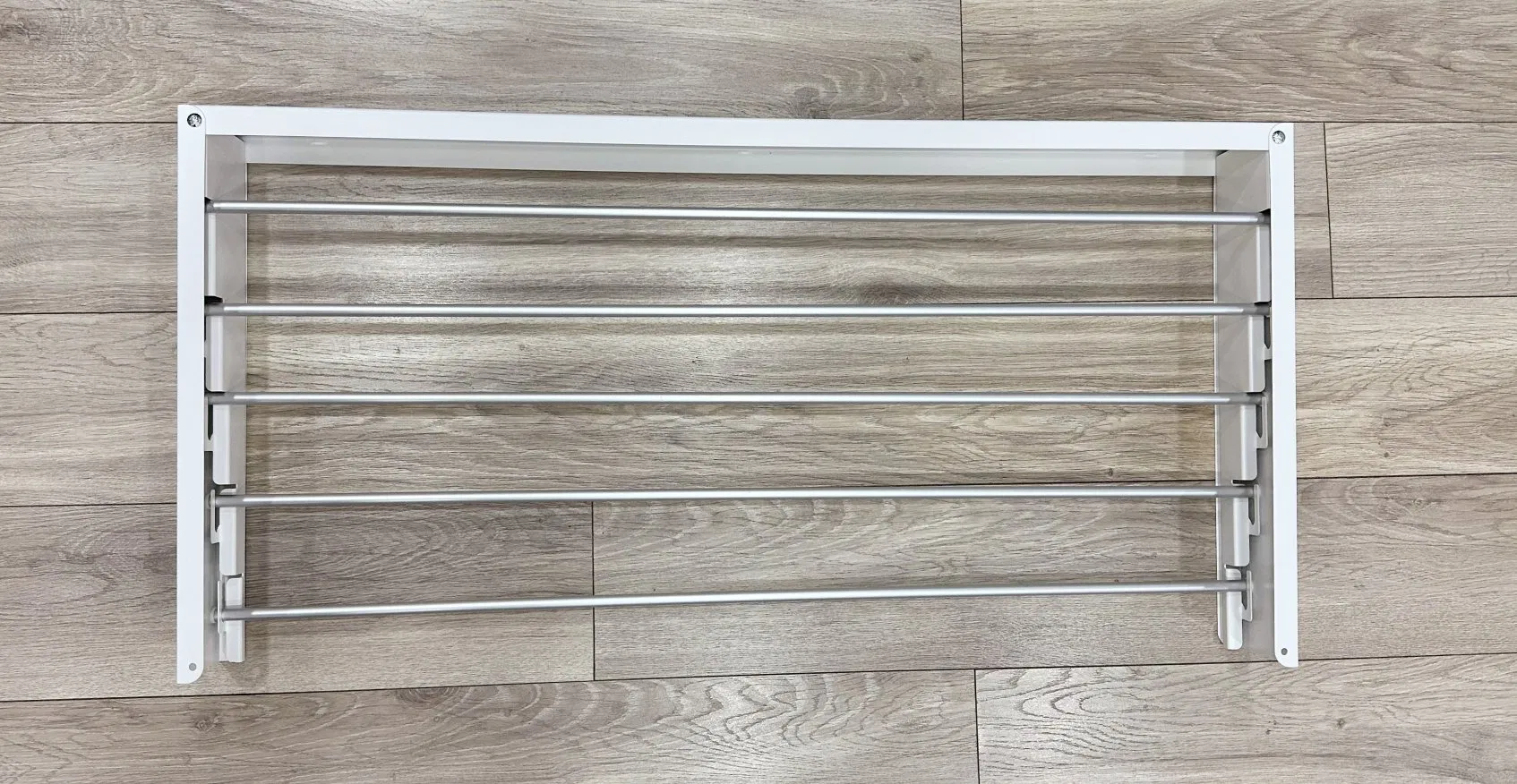 Clothes Drying Rack Collapsible Wall Mounted Hanger Five Drying Rods