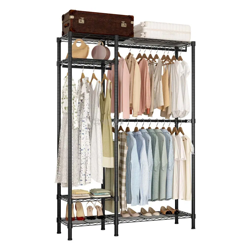 Bedroom Coat Rack Fashionable Multi-Layer Garment Hanger Clothes Rack for Storage and Tidying up