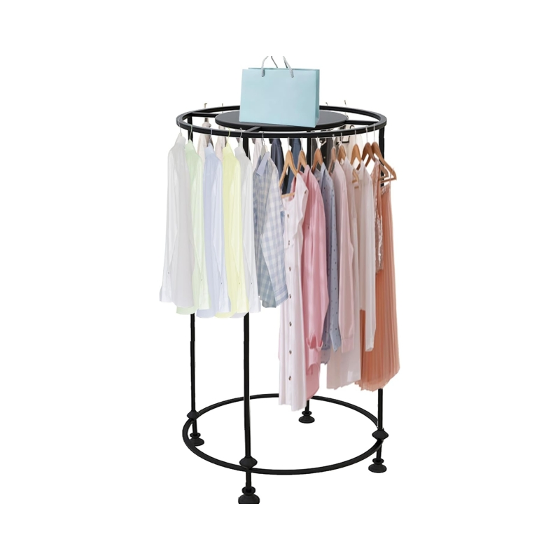 Circular Clothes Rack: Retail Store Garment Display Hanger