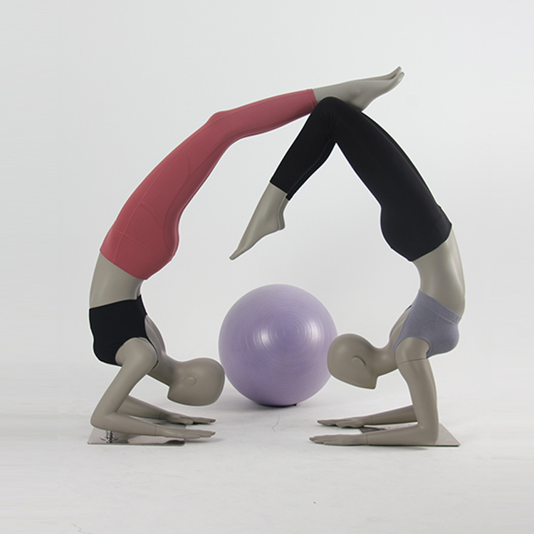 New Fashion Fiberglass Full Body Female Mannequin Headstand Yoga Display Mannequin