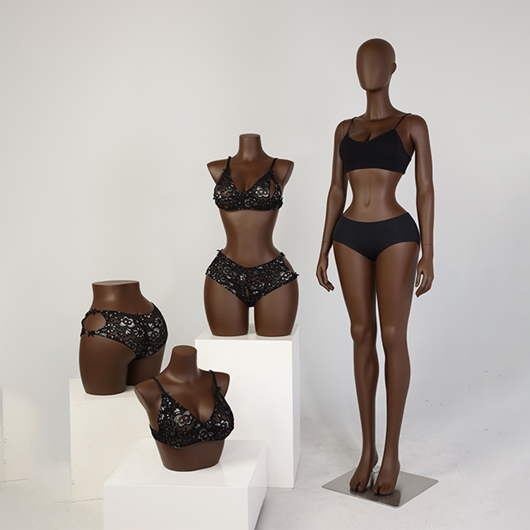 Big Breast Vivid Upper Half Body Bust Headless Fiberglass Woman Display Gold Female Torso Mannequin