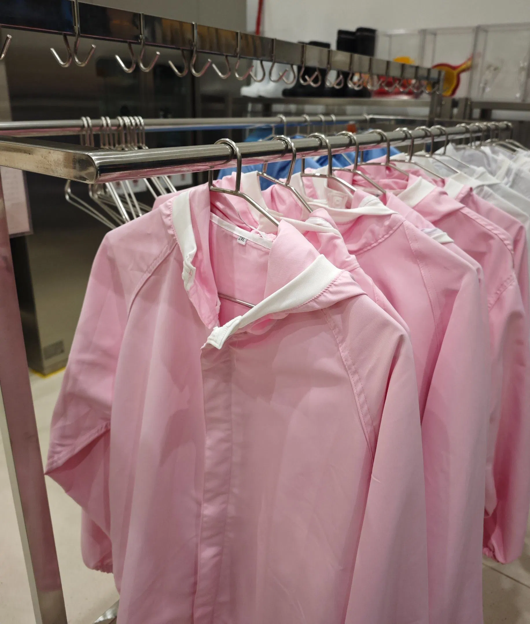 Modern Storage Rack Floor-Standing Clothes Hanger Rack Food Meat Processing Factory