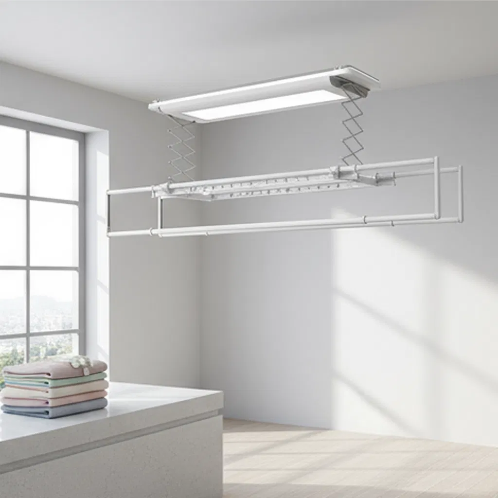 Smart Electric Automatic Heated Dryer Rack Metal Clothes Wall Hanger