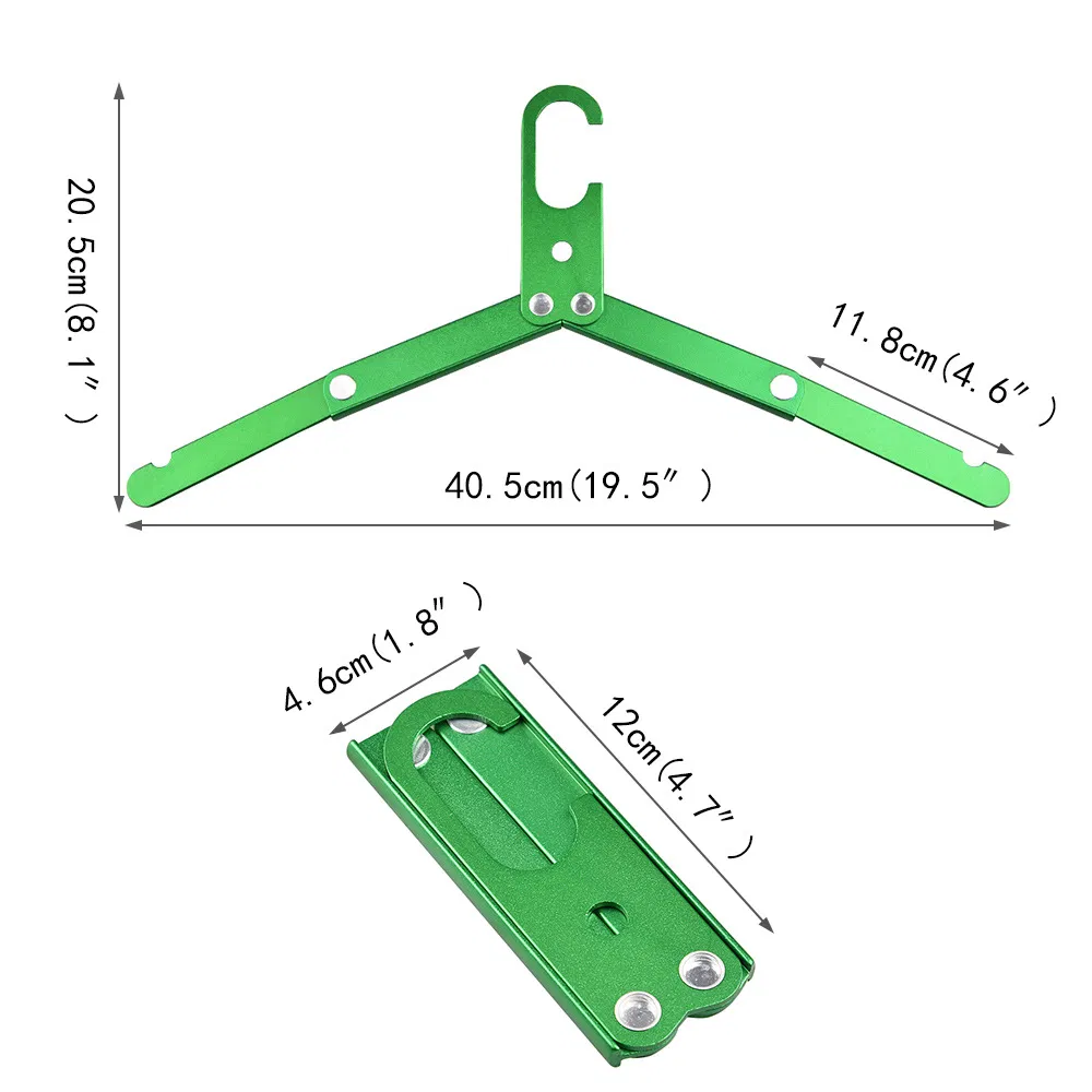 Portable Folding Aluminum Camping Hangers and Racks for Clothes Storage Wyz16048