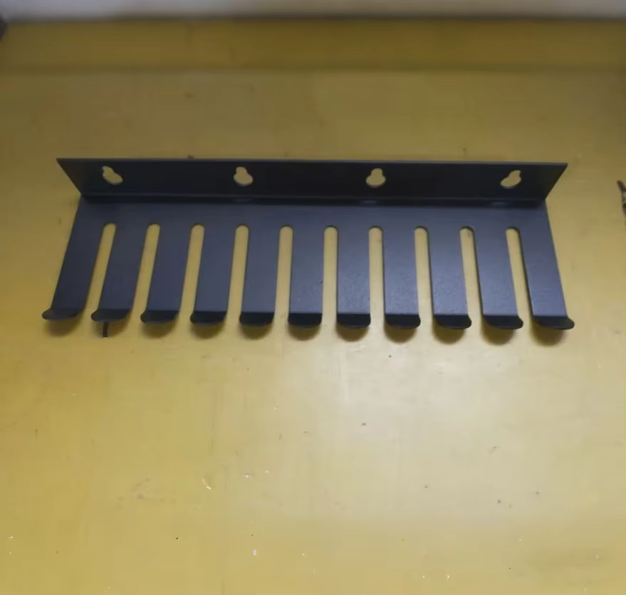 Wall Mounted Cable Hanger and Organizer, 19 Cable Slots Cable Hanger, Iron Cable Rack-Slots Width From 5 to 7mm