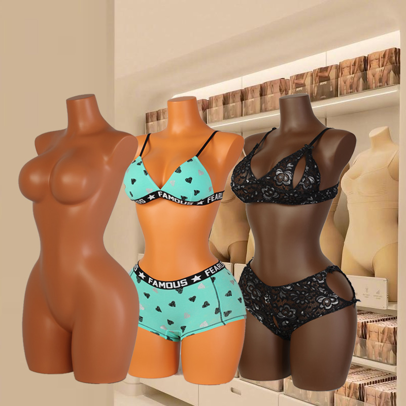 High Quality Window Display Upper-Body Fiberglass Female Mannequin Plus Size Female Mannequin