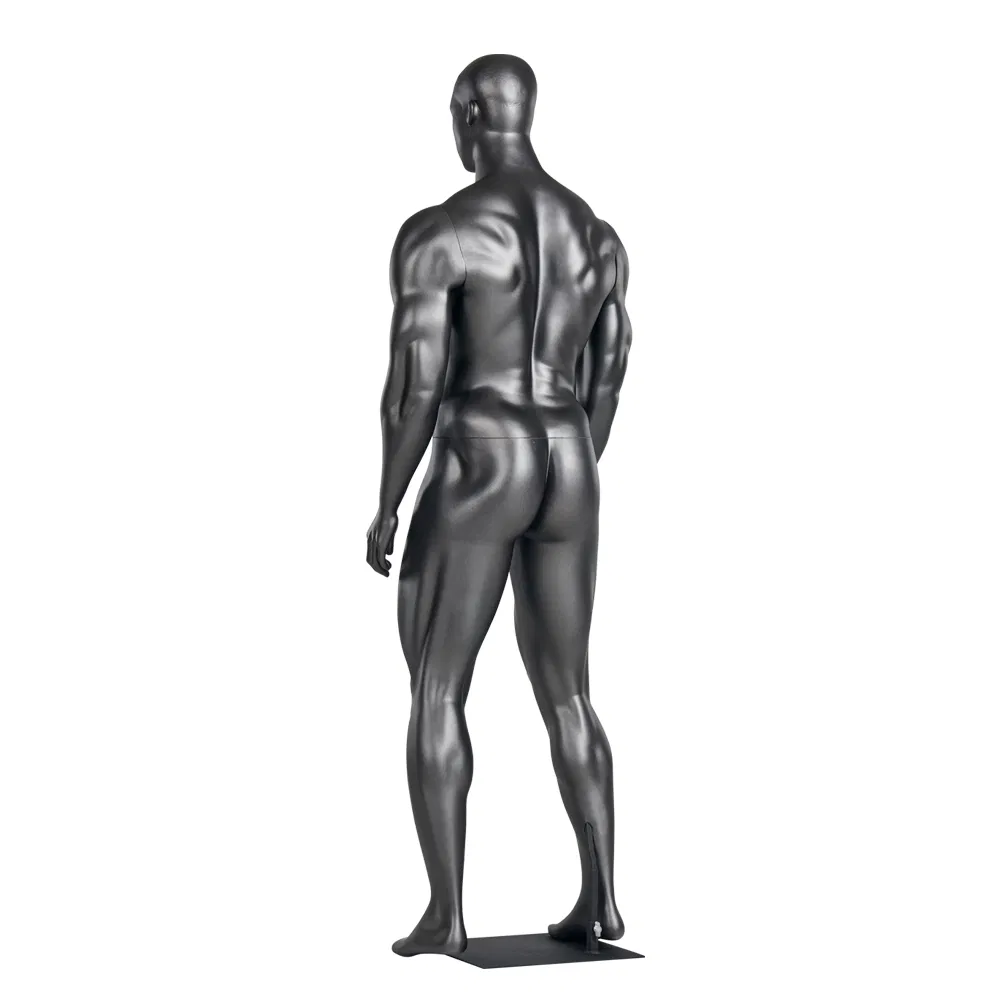 Strong Muscle Standing Male Mannequins Good Quality Powerful Full Body Realistic Head Fiberglass Men for Adults Plus Size