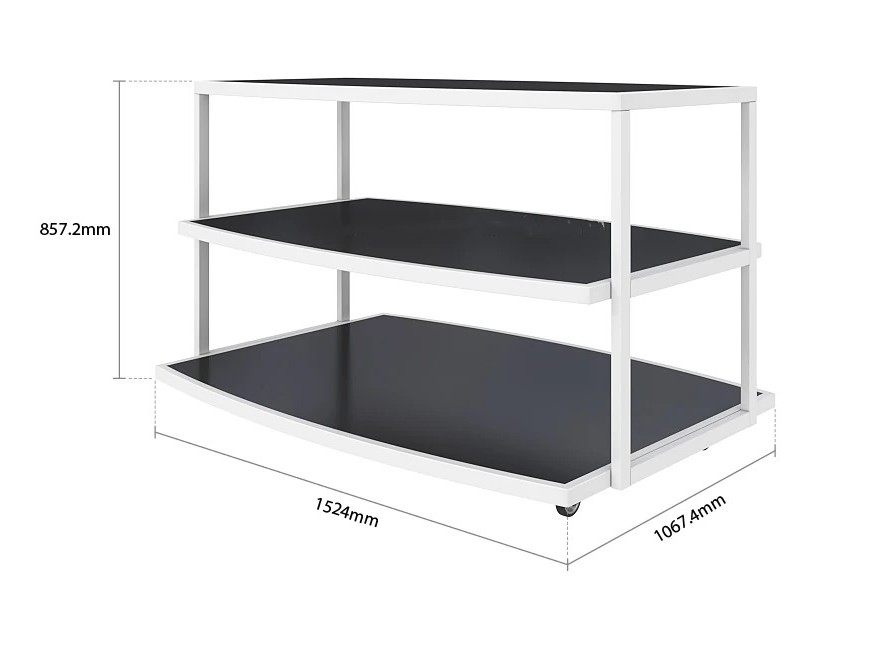 Economical Retail Shop Tabletop Wooden Flooring 4-Way 3-Tier Cup Coffee Mug Display Rack