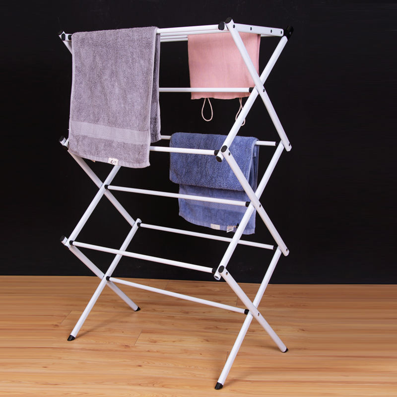 Factory Balcony Aluminium Portable Folding Dryer Cloth Hanger Stand Clothes Drying Rack