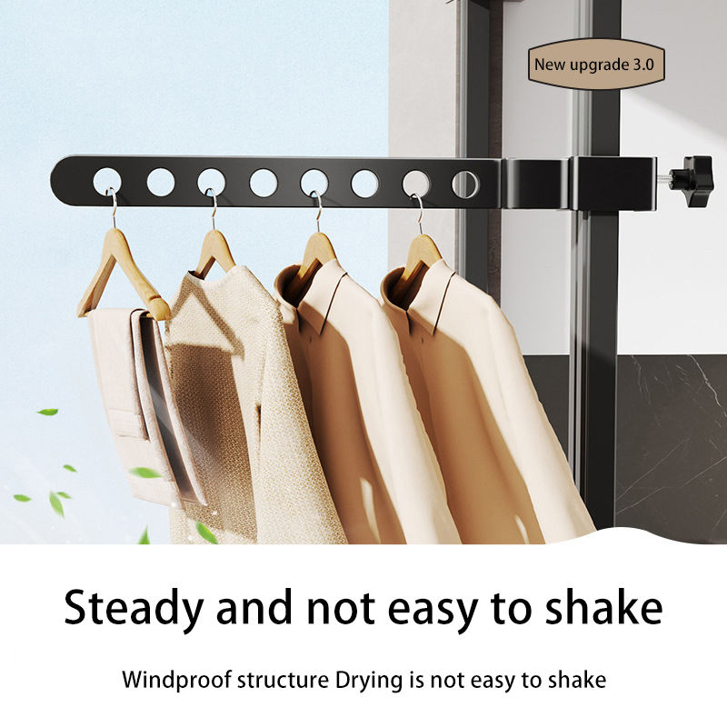 Sanipro Space Saver Removable Laundry Racks Rotatable Foldable Clothing Dryer Hanger Windproof Portable Clothes Drying Rack