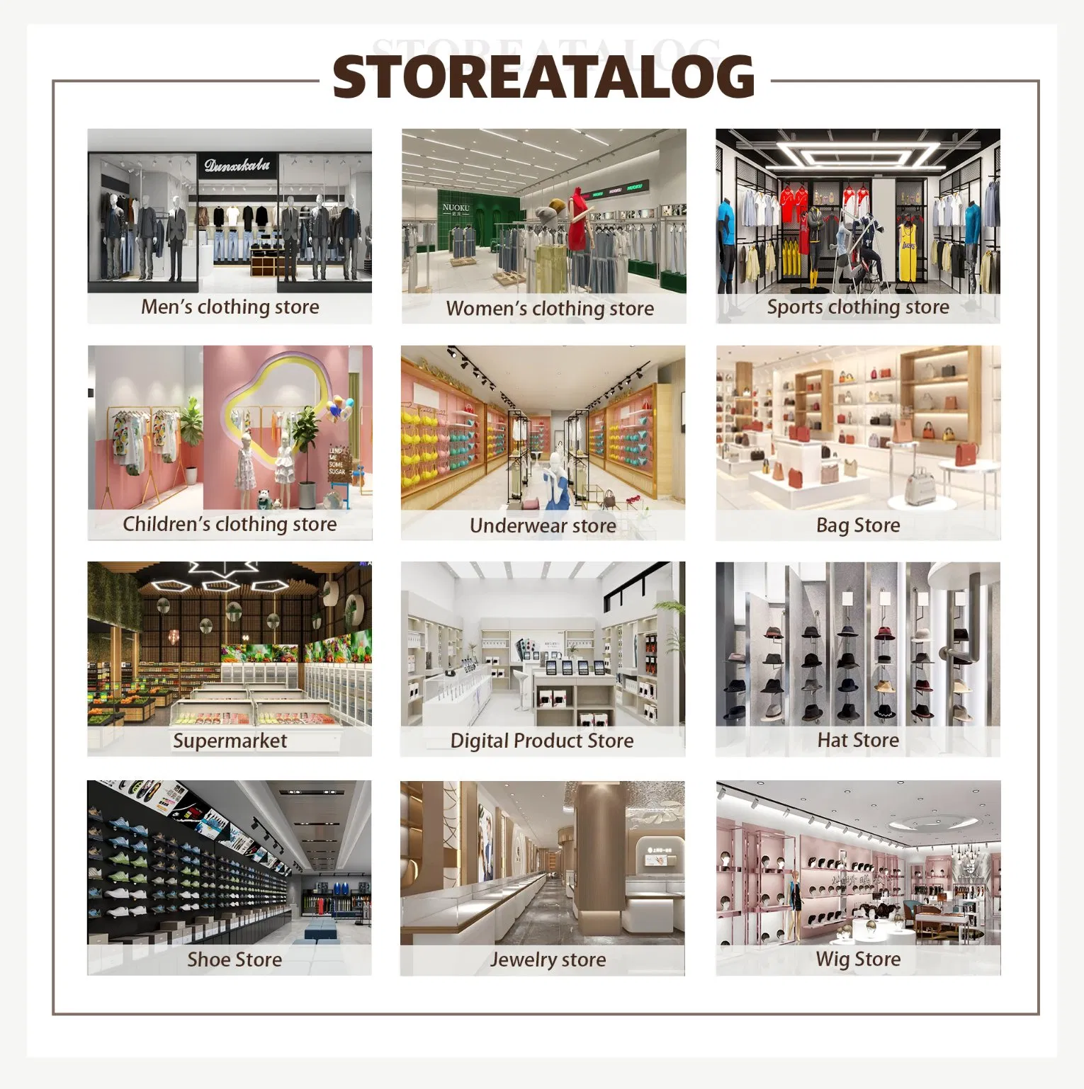 Custom Design Clothing Store Display Rack Clothing Rack for Boutique Hanger Clothes Display