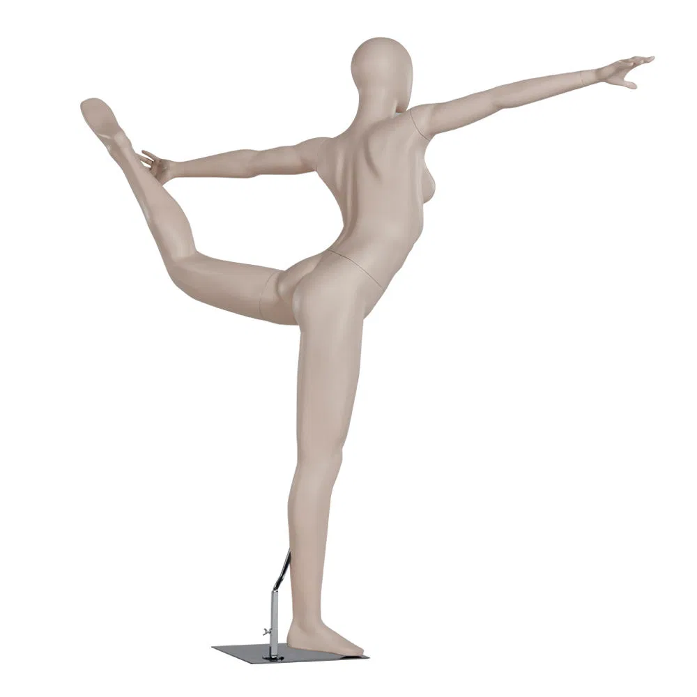 Retail Clothes Shop Full Body Yoga Pose Sports Mannequins Female Body
