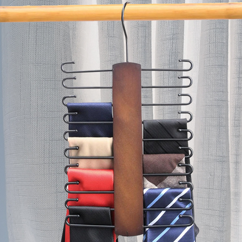 Economical Multi-Hook Tie Racks - Ideal for Menswear Boutiques &amp; Hotels