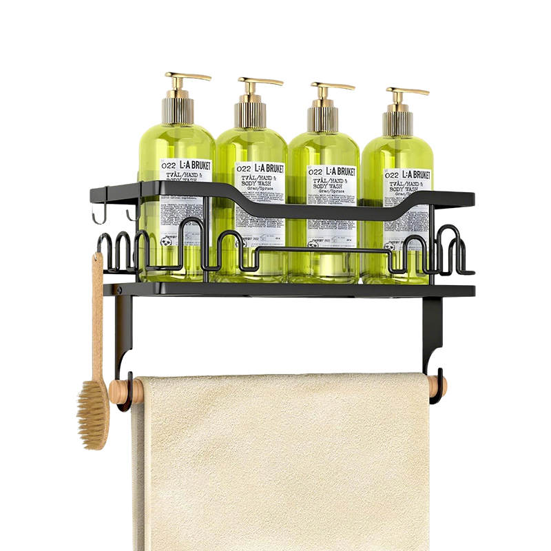 Modern Bathroom Accessories Organizer Wall Mounted Hanger Shelf Rack Ss Kitchen Bathroom Shower Corner Storage Rack for Bathroom