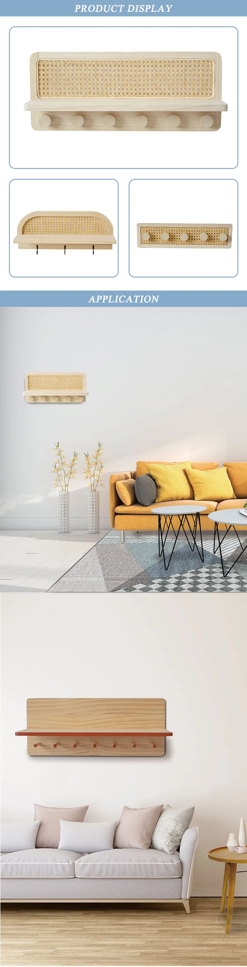 Wall Mounted Cloth Hooks Detail