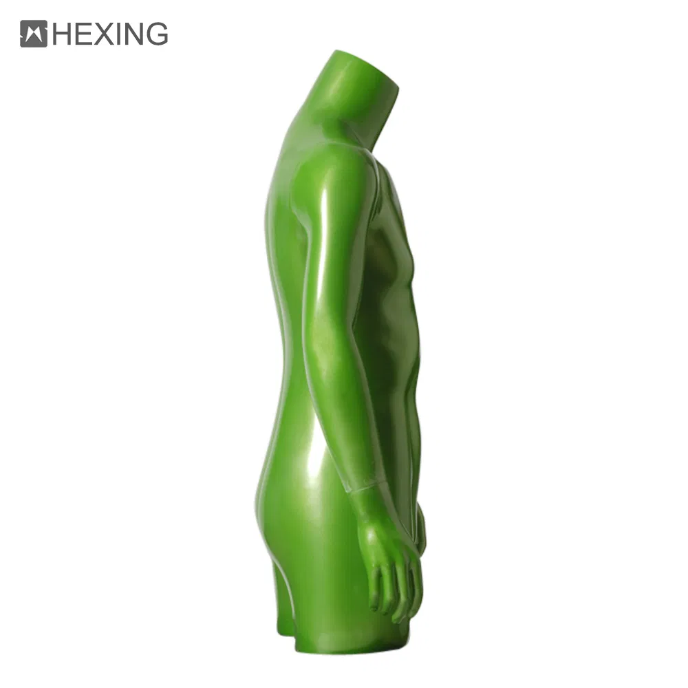New Fashion Wholesales Price Fiberglass Window Display Half Body Male Upper Torso Mannequins