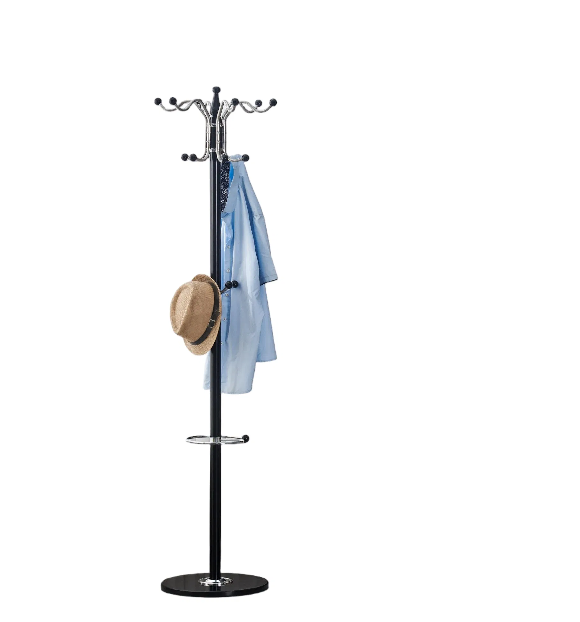 Decorative Modern Furniture Coat Rack - Sturdy Floor Standing Clothes Hanger with Retro Accents, Ideal for Organizing Coats, Hats &amp; Bag