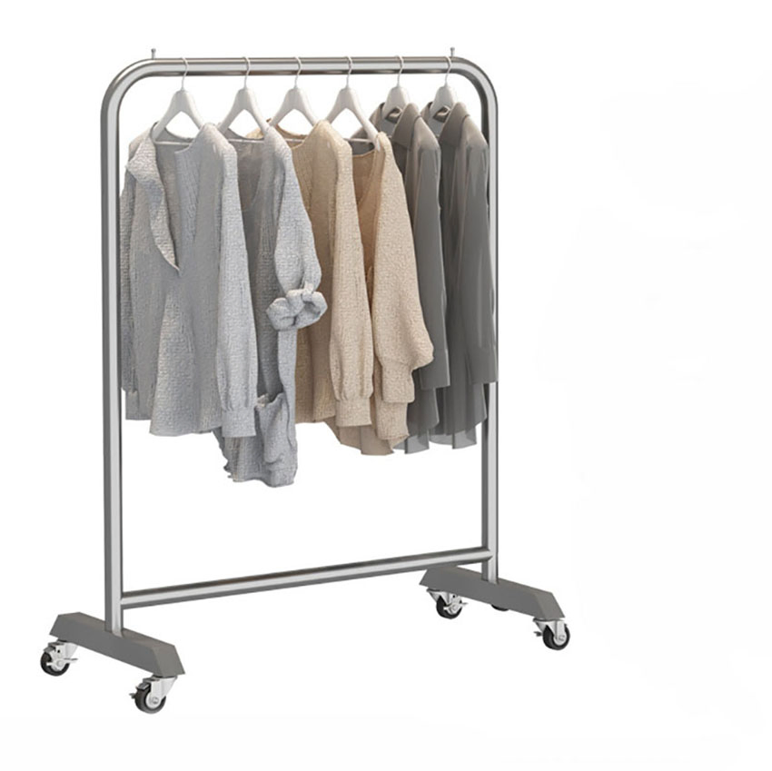 Aluminum Wire Coat Hanger Small Corner Organizer Boutique Plastic Baby Indoor Bedroom Clothes Drying Rack