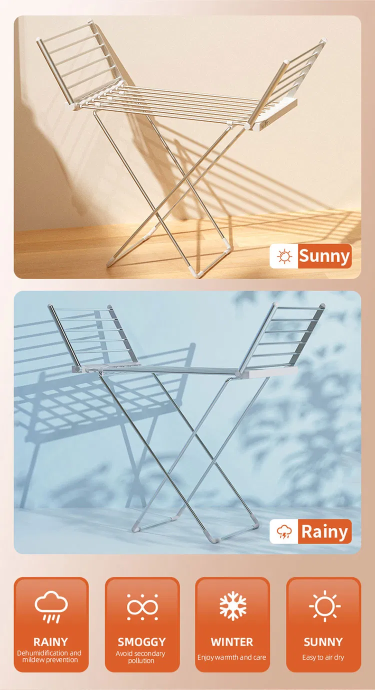 Electric Heated Clothes Rack Detail 3