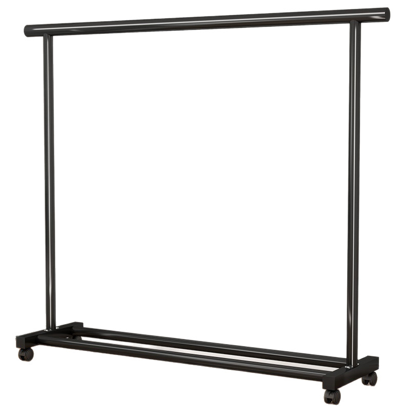 Floor Standing Clothes Drying Rack Household Foldable Single Pole Garment Rack Portable Indoor Laundry Hanger