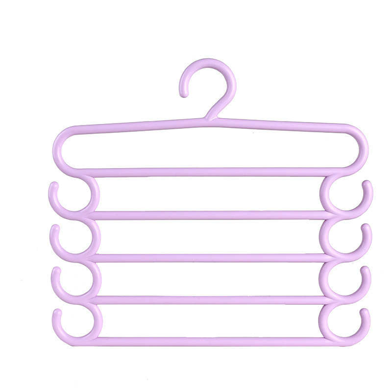 Plastic Hanger Five Layer Towel Hanging Clothes Hanging Rack
