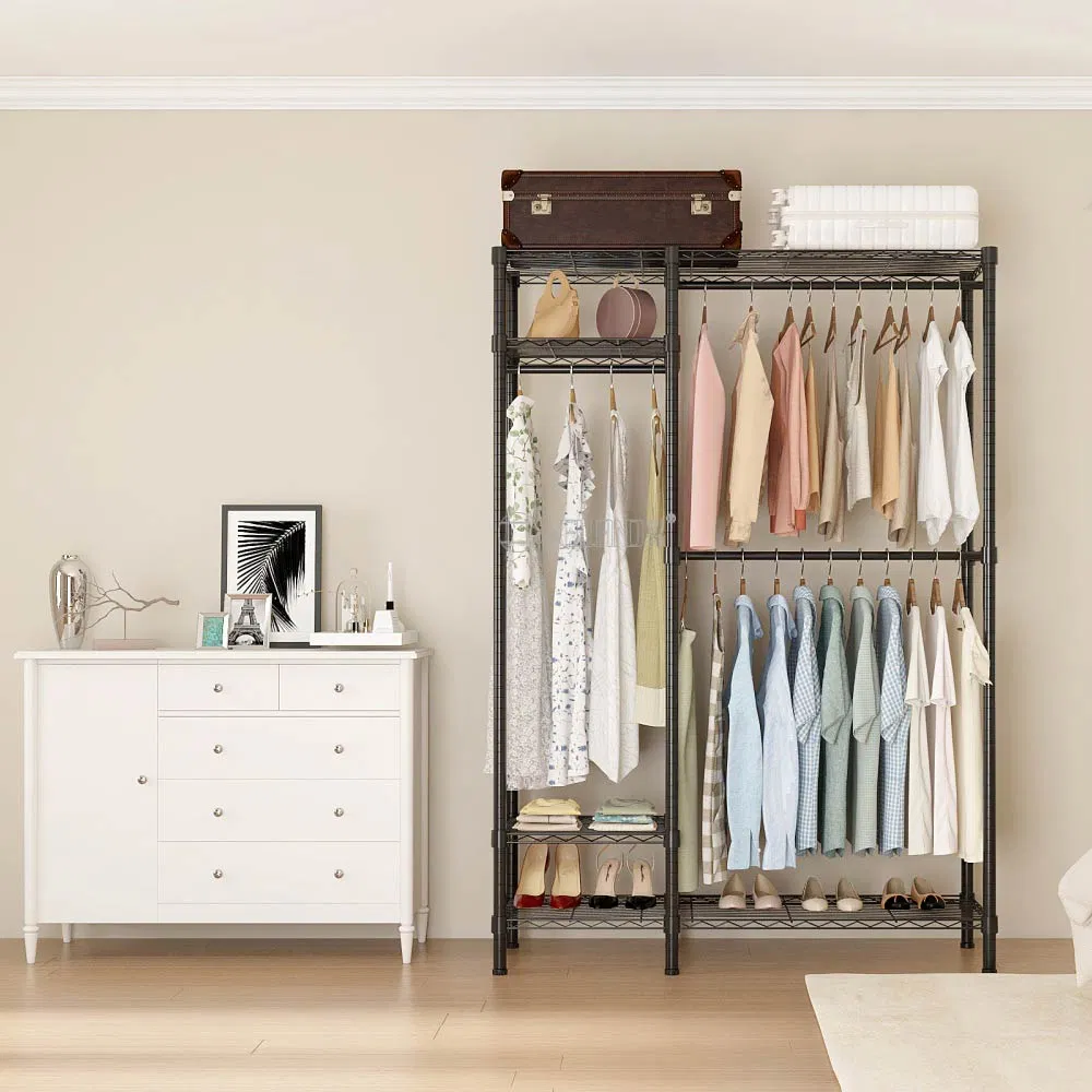 Bedroom Coat Rack Fashionable Multi-Layer Garment Hanger Clothes Rack for Storage and Tidying up