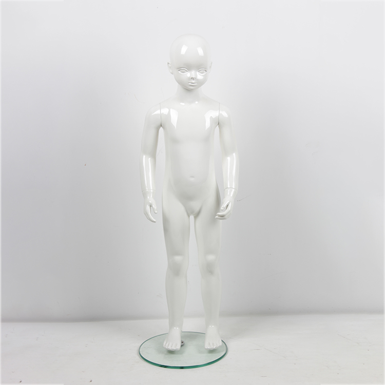 Long-Lasting Budget-Friendly White Child Mannequin Boys and Girls Standing Mannequin with Face