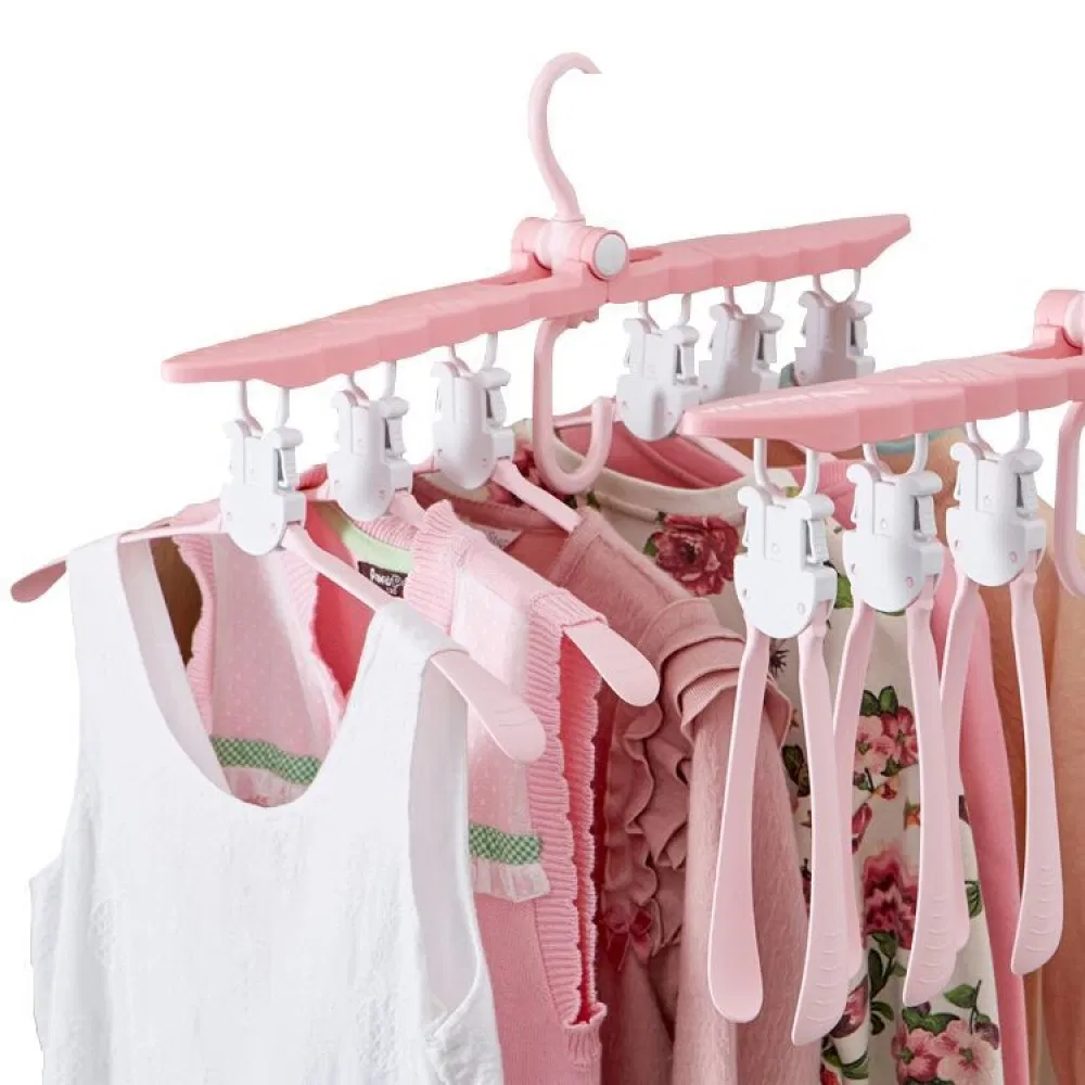 Space Saving Children Clothes Magic Hangers Foldable Multi-Layers Rack Mi26817