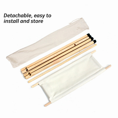 Kinggear Outdoor Wooden Racks Folding Camping Tripod Portable Camp Hanger Camping Hanging Racks