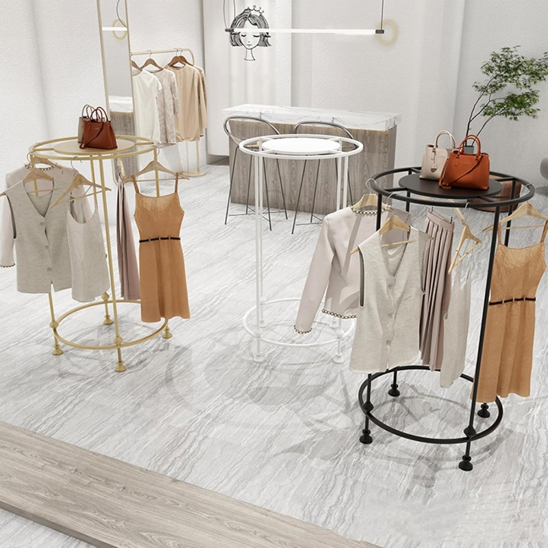 Circular Clothes Rack: Retail Store Garment Display Hanger