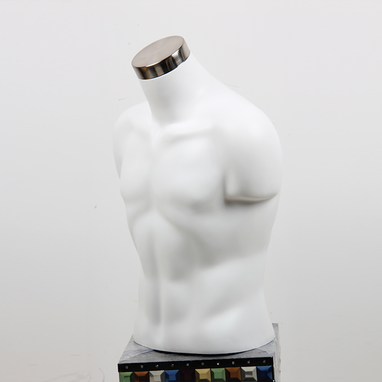 High Quality Fiberglass Headless Male Bust Muscle Half Body Mannequin Torso
