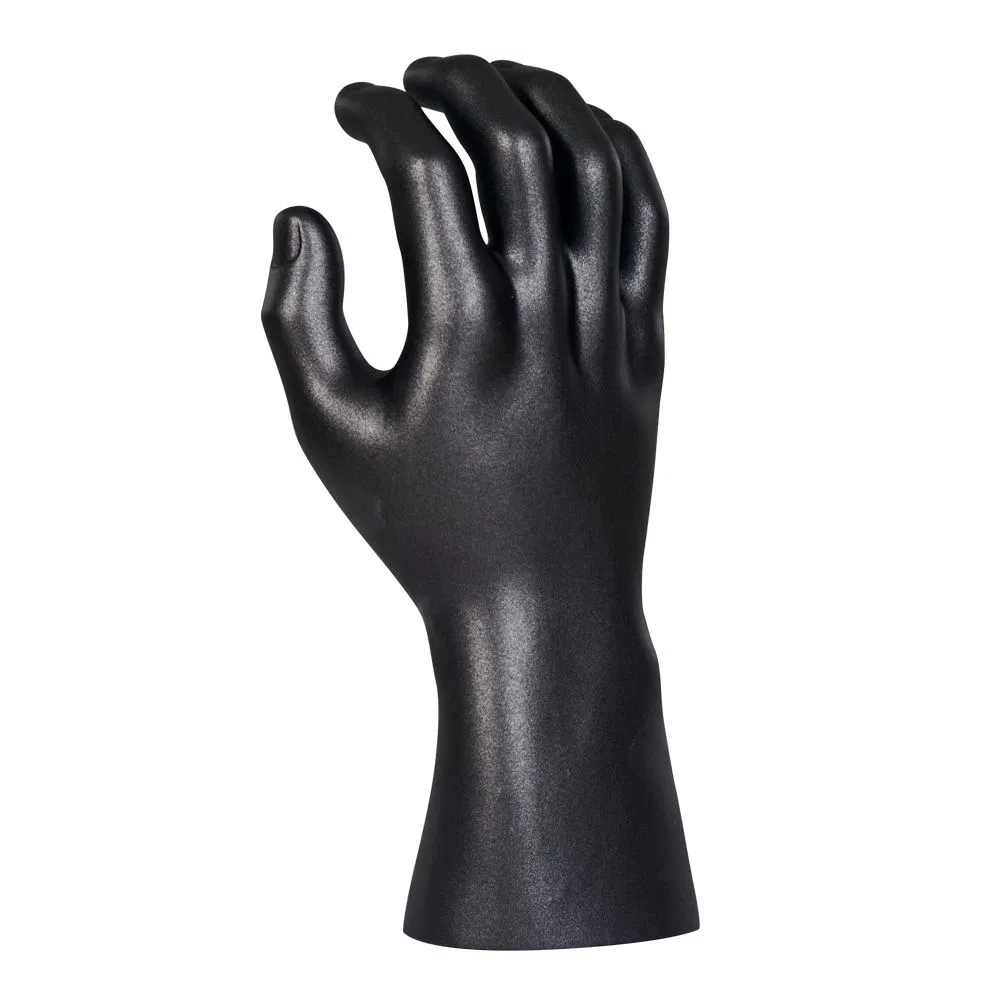 Black Plastic Male Realistic Mannequin Hand for Glove Display