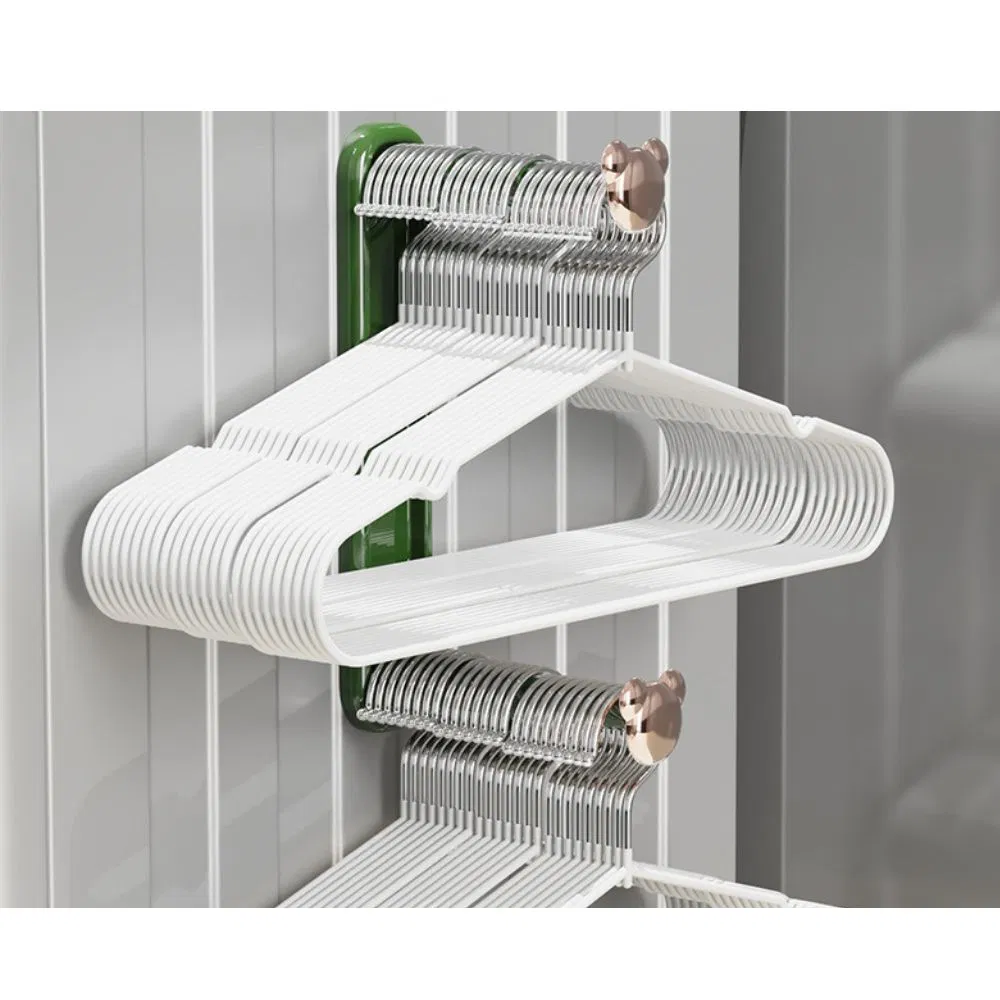 Vision Wall Mounted Retractable Hanger Storage Rack Punch-Free Wyz28085