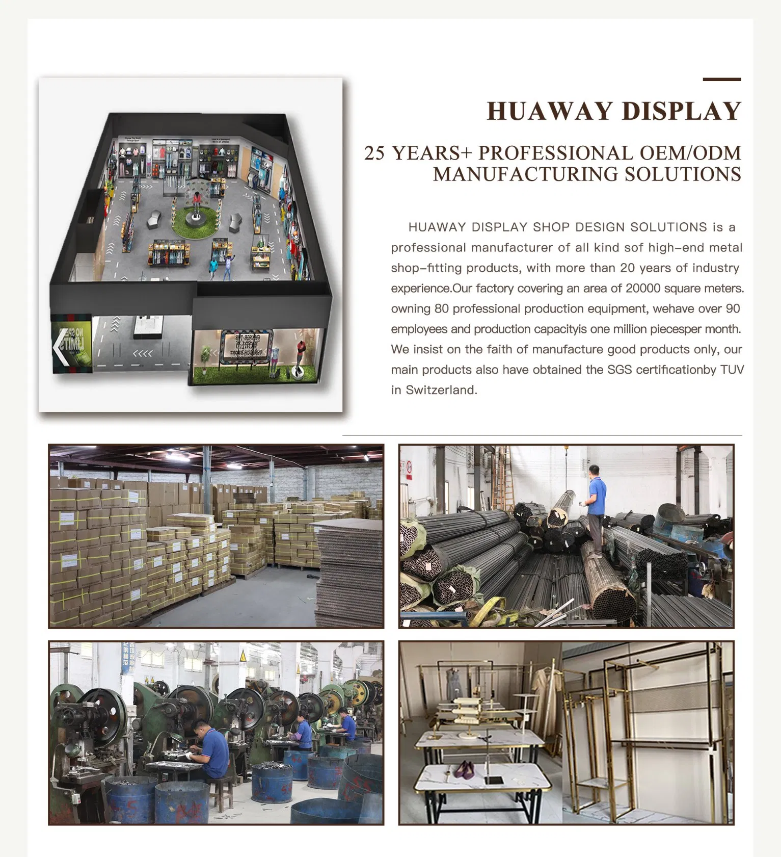 Chrome Retail Garment Rack Italian Clothes Display Rack Iron Round Rotating Clothes Hanger Rack