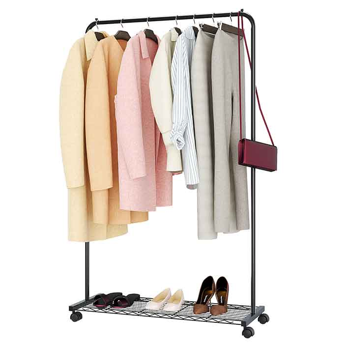Sturdy Single-Rod DIY Heavy Duty Clothes Hanger Drying Rack