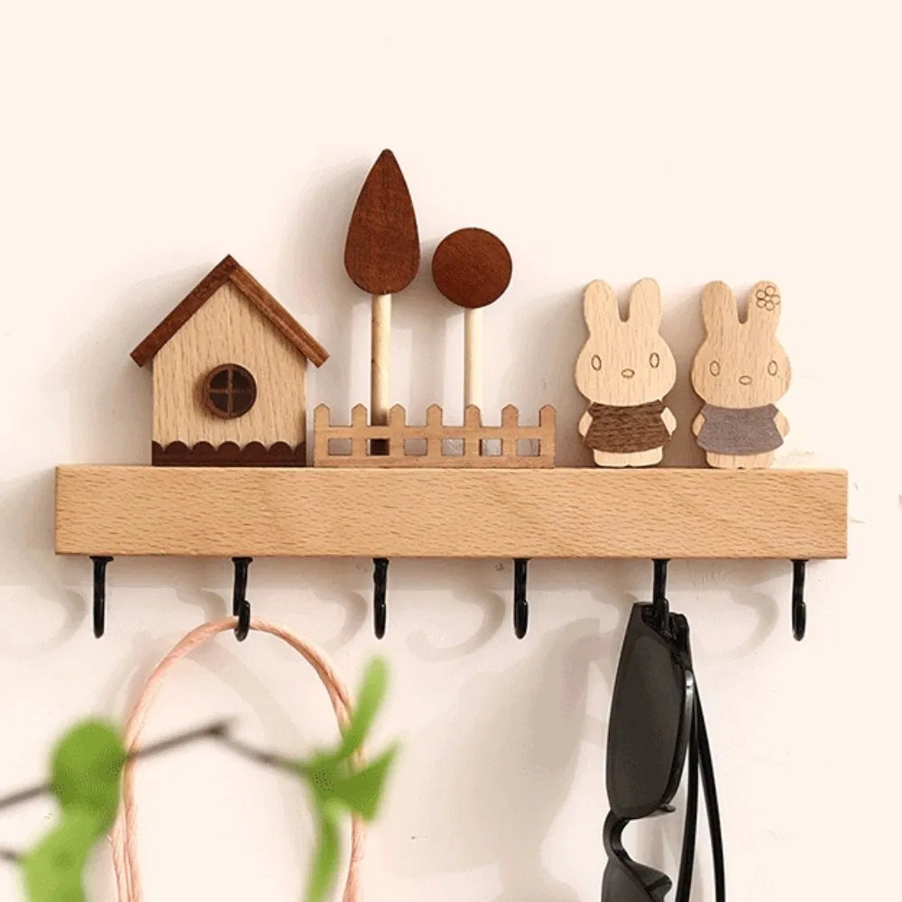 Wall Mounted Key Holder Wall Hanger Hook Rack Ez27687